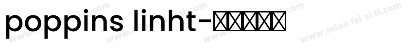 poppins linht字体转换